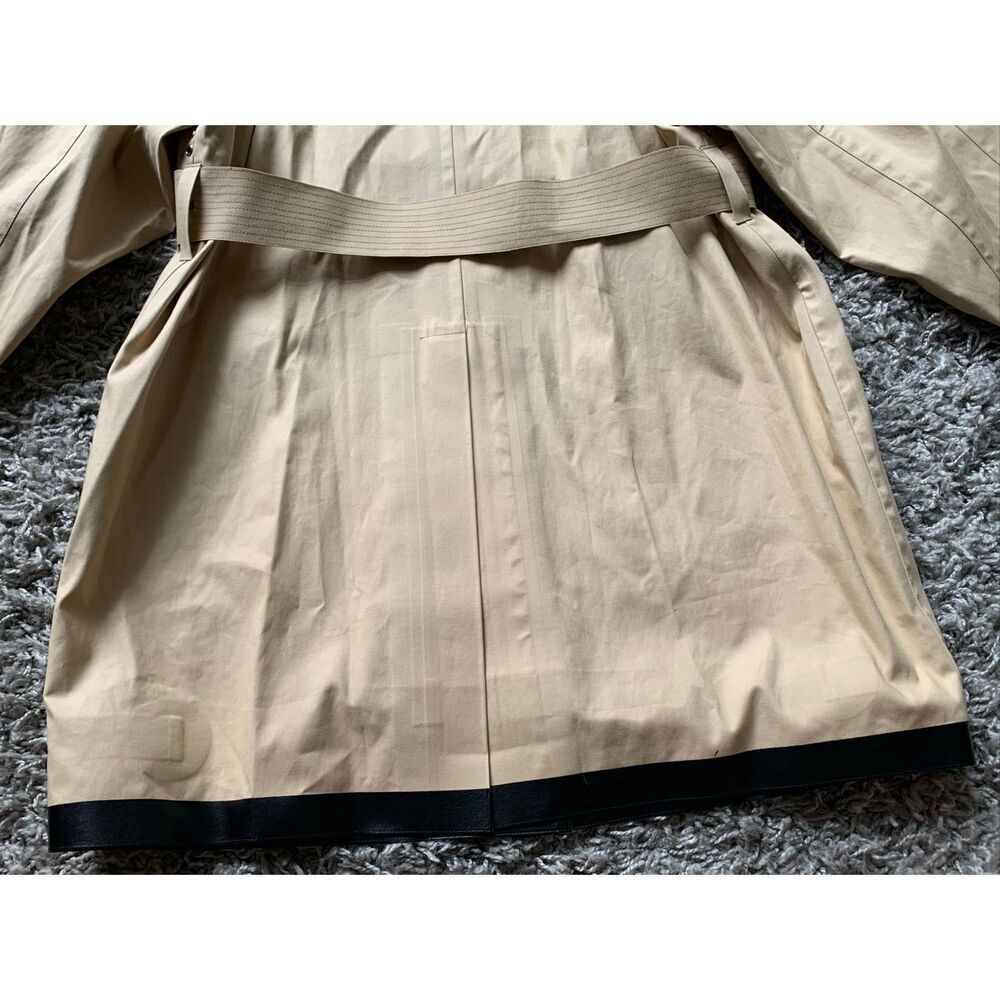 NEW NWT BURBERRY LONDON tan LEATHER COLLAR Trench Coat Jacket sz US 10 - Picture 6 of 15